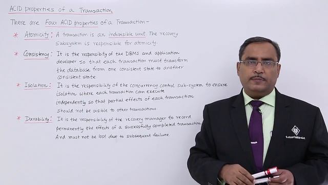 DBMS - ACID Properties of a Transaction смотреть онлайн