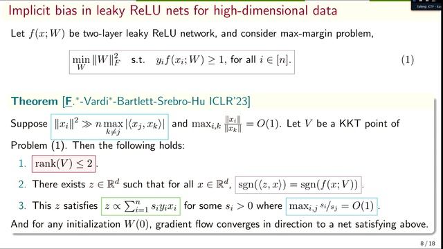 Implicit regularization and benign overfitting for neural networks in high dimensions смотреть онлайн