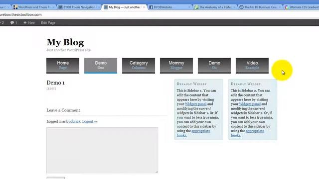 Create Menu Buttons Using Thesis Nav Plugin смотреть онлайн