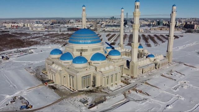 Самая большая мечеть в центральной Азии, the biggest mosque, the most beautiful mosque, Казахстан. смотреть онлайн