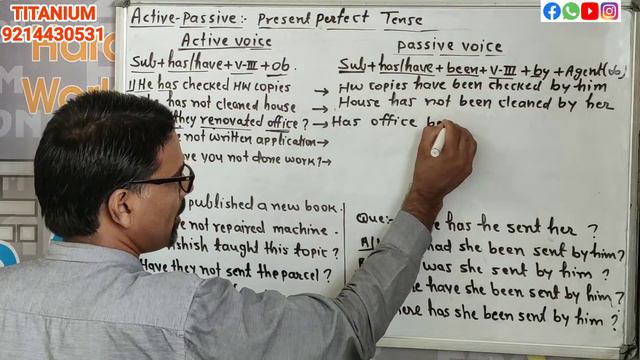 Present Perfect Tense Active Passive Voice | Active Passive Present Perfect Tense by Mukesh Sir смотреть онлайн