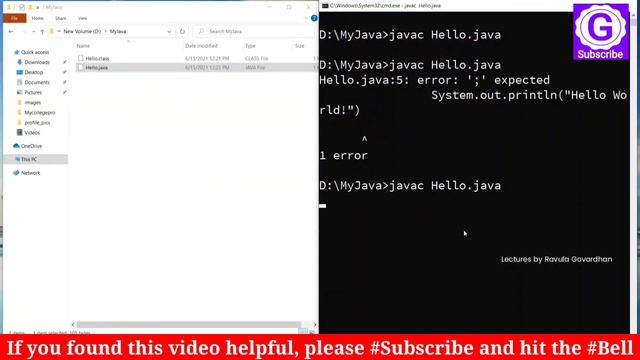 Compiling and Running Java Programs in Telugu | Java in Easy Steps смотреть онлайн