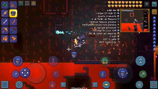 COMO FAZER A BARRA DE PEDRA INFERNAL E ARMADURA DERRETIDA | Tutorial Terraria Androod 1.3 смотреть онлайн