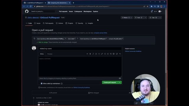 git good with Chris! - how to do a pull request смотреть онлайн