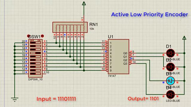 Proteus Lesson 7 Decoders, Encoders, Multiplexer, And Demultiplexer بروتس أجهزة  التشفير وفك التشفي