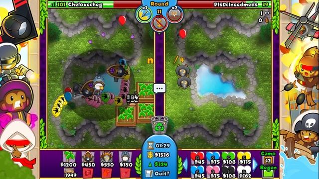 Bloons TD Battles НАСКОЛЬКО ХОРОШО МАГИ РАЗНОСЯТ ТОЛПУ ZOMG?! ДЛИННАЯ ИГРА С ТОПЕРОМ! KK Gaming смотреть онлайн