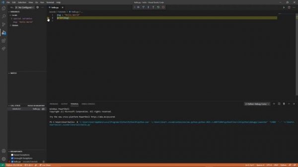 python in VScode