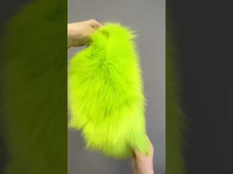 Песец искусственный мех  (Салатовый)