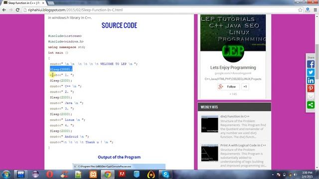 Sleep Function n C++ смотреть онлайн