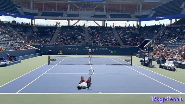 Carlos Alcaraz v. Miomir Kecmanovic - Court Level Practice Match Highlights [4k 60fps HDR] смотреть онлайн