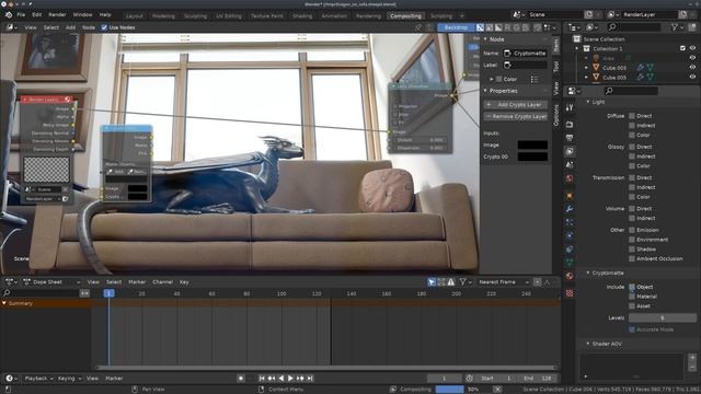 Cryptomatte Tools (addon for Blender 2.83 and 2.9+) смотреть онлайн