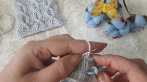 Красивый рельефный узор спицами