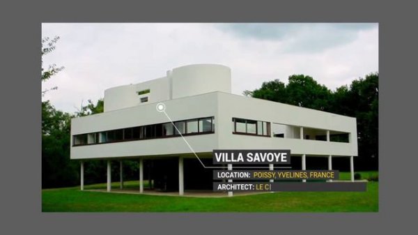 World famous buildings, architects and  their architectural styles