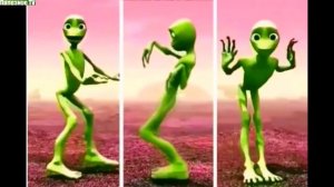Инопланетянин танцует. зелёный человечек   'Dame tu cosita'