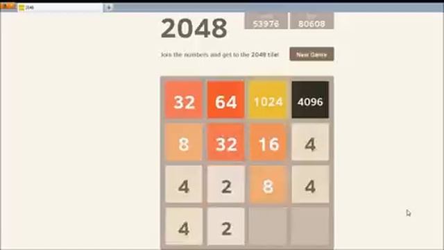 2048 (Former) Unofficial world record: 113,300 (x8 speed) смотреть онлайн
