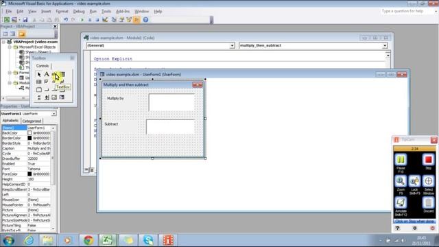 Creating Userform In Excel VBA смотреть онлайн