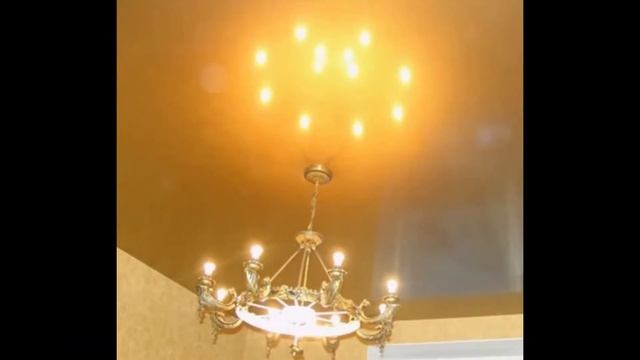 Натяжной потолок цвет золото смотреть онлайн