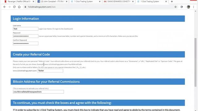 HOW TO SIGNUP TO 1 CLICK TRADING SYSTEM смотреть онлайн