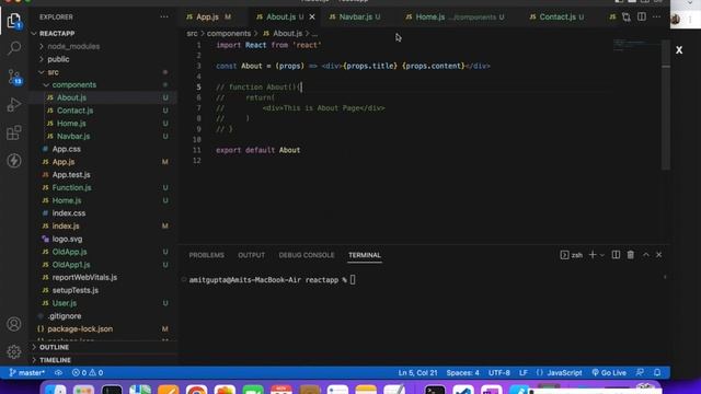 #9 React JS Tutorial with Laravel for Beginners | Create Simple React App with Static Pages / Route смотреть онлайн