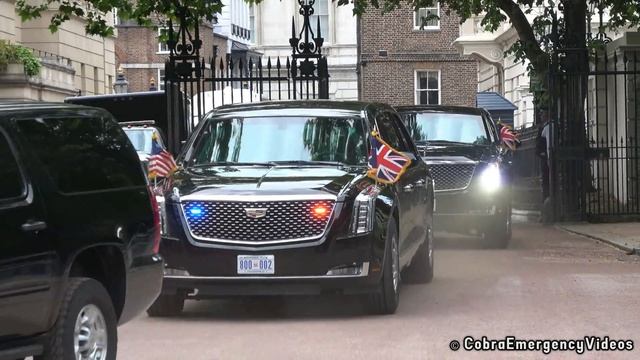 President Trump lands at Buckingham Palace, travels to see Prince Charles at Clarence House ?? ?? смотреть онлайн