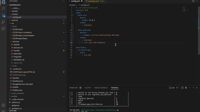 17. Adding Workflow For Building & Distributing App To Firebase App Distribution [Android & IOS] смотреть онлайн