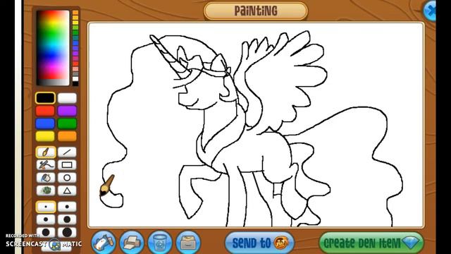 Princess Celestia Art (Animal Jam) смотреть онлайн