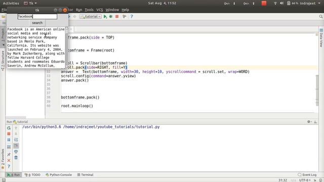 Python GUI Tutorial - 35 - search app - part 2 смотреть онлайн
