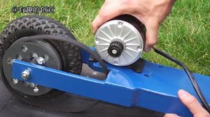 Мощный самодельный самокат с мотором (электрическим двигателем) на аккумуляторе своими руками!!!