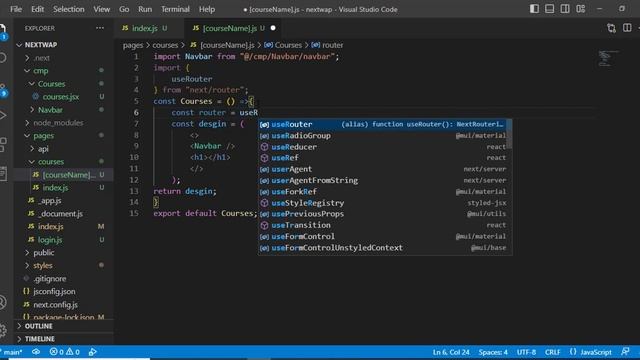 Dynamic Routing through useRouter смотреть онлайн