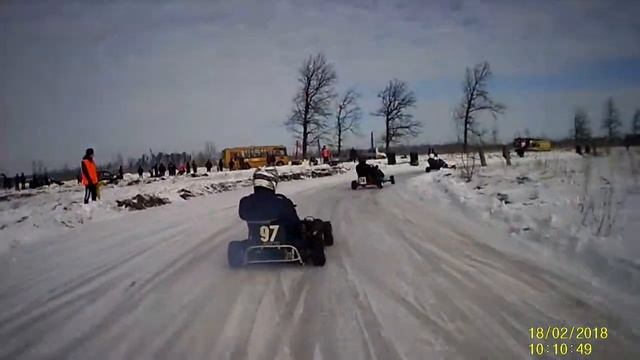 Зимний картинг г.Азнакаево 18.02.18 1 заезд смотреть онлайн