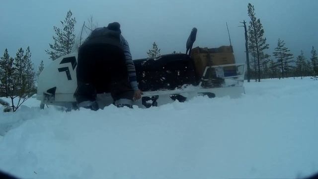 Испытания, обкатка снегохода Хома 500т, 22л.с ,часть 2 смотреть онлайн