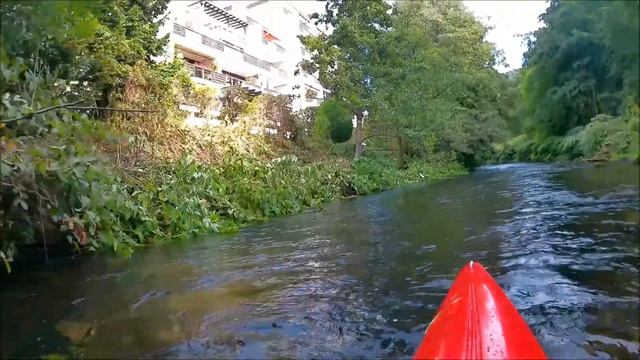 5 - На Байдарке по реке Enz, Neuenbürg - Pforzheim, Дамбы, 15 км течения по камням. смотреть онлайн