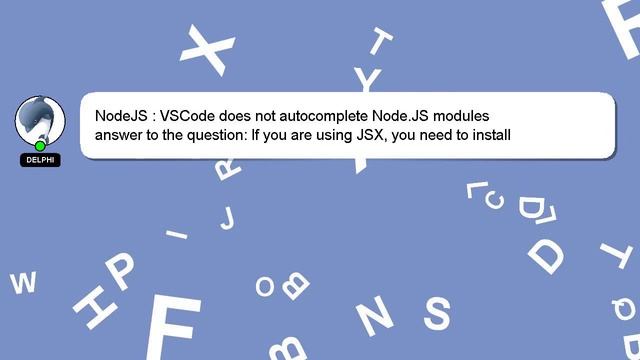 NodeJS : VSCode does not autocomplete Node.JS modules смотреть онлайн
