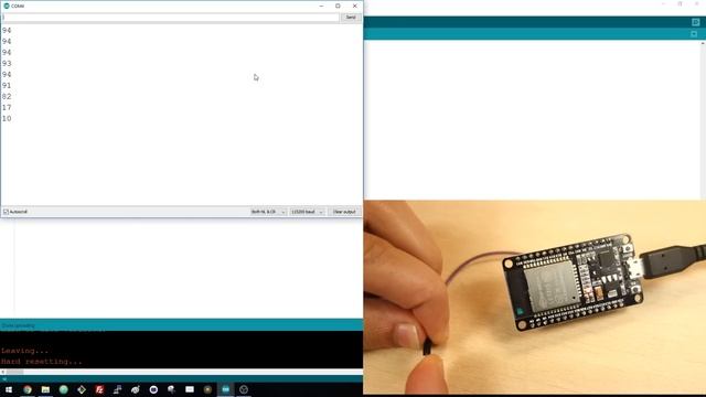 ESP32 Capacitive Touch Sensor Pins with Arduino IDE смотреть онлайн