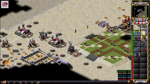 Red Alert 2 Gameplay - 1 Vs 5 with Promoted Units And Super Weapons - Yuri's Revenge смотреть онлайн