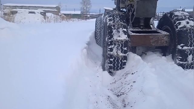 Проходимость. Испытания по снегу. Самодельный минитрактор. Классика. 4х4 смотреть онлайн