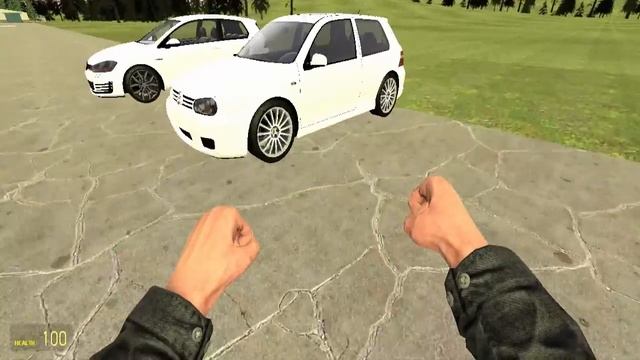 Garry's Mod- VW Golf смотреть онлайн