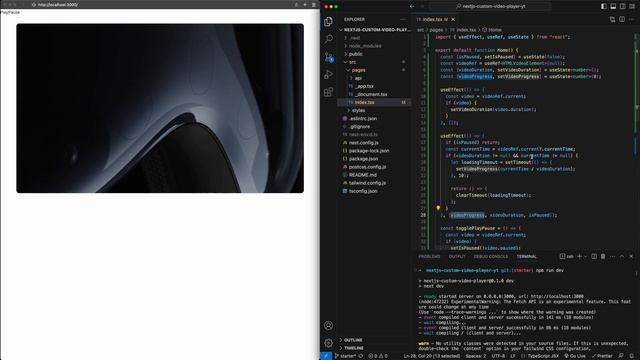 Minimalist video player (Apple-inspired) using Next.js and Tailwind смотреть онлайн
