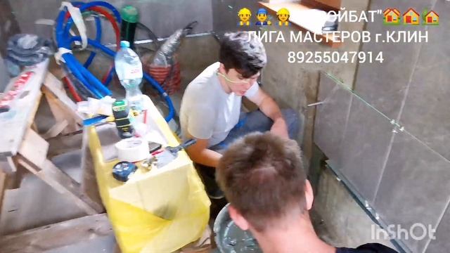 УКЛАДКА ПЛИТКИ НА СТЕНЫ В КОТЕЛЬНОЙ ЗАГОРОДНОГО ДОМА ?♂️??? смотреть онлайн