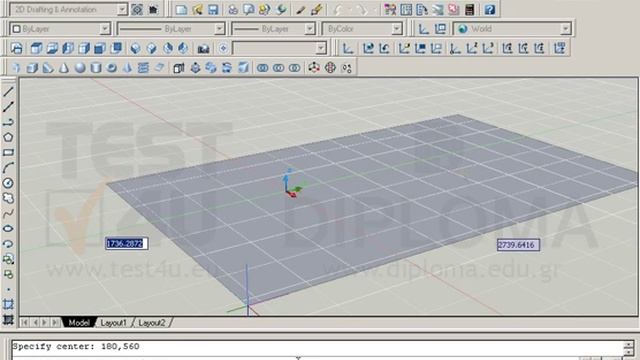 Σε ενα νέο σχέδιο σε τρισδιάστατο πρότυπο (acadiso3D.dwt), ενεργοποιώντας το Ortho, σχεδιάστε... смотреть онлайн
