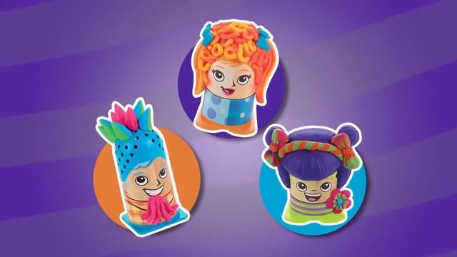 Play-Doh. Набор пластилина "Сумасшедшие прически" смотреть онлайн