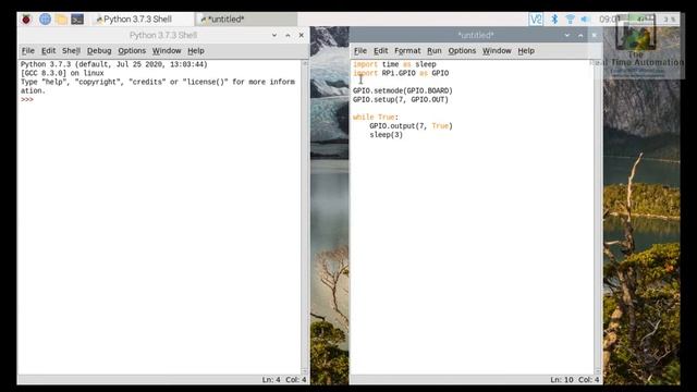 Raspberry PI Light blinking Project with Python смотреть онлайн