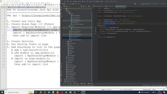 Mobile app development With Ionic 6 to Access JSON API with simple coding смотреть онлайн