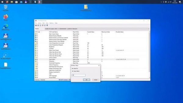 Windows: Switch display input source via software with ControlMyMonitor