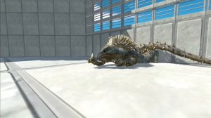 Yellow Godzilla 2014 vs Anguirus Kaiju Monster - Animal Revolt Battle Simulator