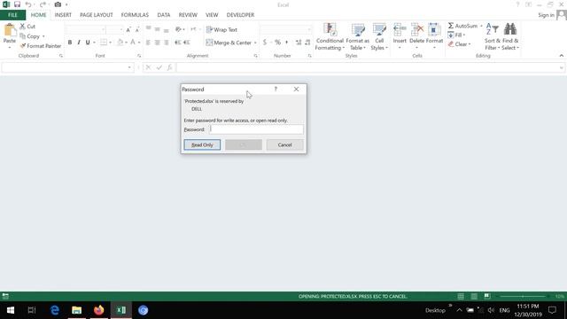 Protect Excel File/WorkBook, Password Protected Workbook/File,How to create Read Only Workbook смотреть онлайн