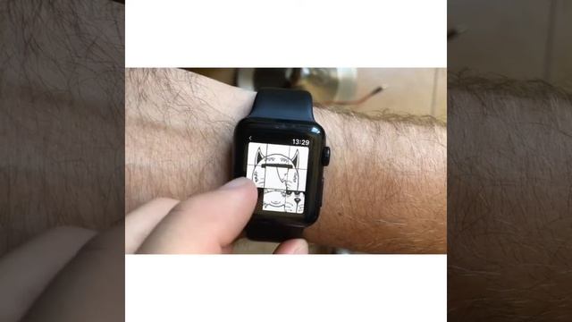 Absurd Monsters Puzzle - Wear Game. 50 Doodle puzzle 3x3 for SmartWatch. Playing on Apple Watch. смотреть онлайн