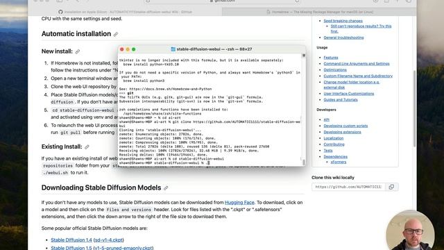 How to Install Automatic 1111 Stable Diffusion Web UI on MacOS M1/M2 смотреть онлайн