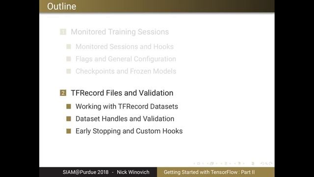 SIAM@Purdue: TensorFlow Workshop 2018 - Getting Started with TensorFlow (Part 2) смотреть онлайн