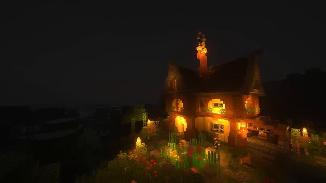 Relaxing Minecraft music with soft rain смотреть онлайн